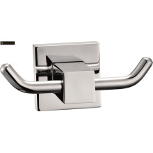 Wall Mounted Robe Hook with Double Hook for Bathroom Accessories